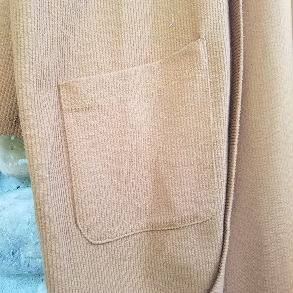 IVOIRE Cardigan In Pumpkin Rust Orange | Long Length with POCKETS - Picture 4 of 6